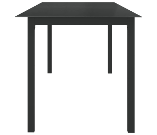 Juego de comedor para jardín 9 piezas aluminio gris antracita