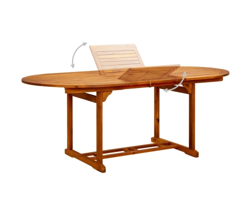Juego de comedor de jardín 7 piezas ratán sintético beige