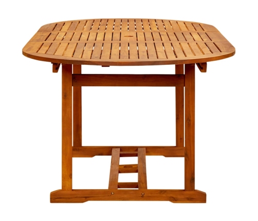 Juego de comedor de jardín 7 piezas ratán sintético negro