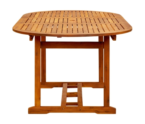 Juego de comedor de jardín 7 piezas ratán sintético negro