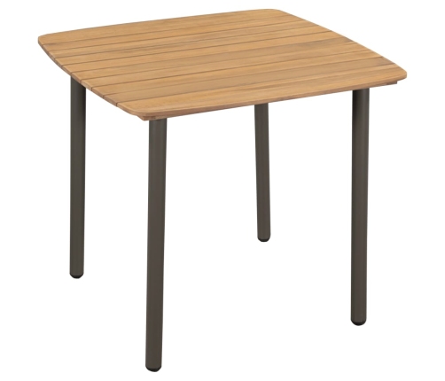Set de muebles de comedor de jardín 5 piezas de ratán marrón