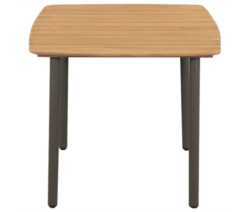 Set de muebles de comedor de jardín 5 piezas de ratán marrón