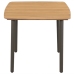 Set de muebles de comedor de jardín 5 piezas de ratán marrón