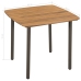 Set de muebles de comedor de jardín 5 piezas de ratán marrón