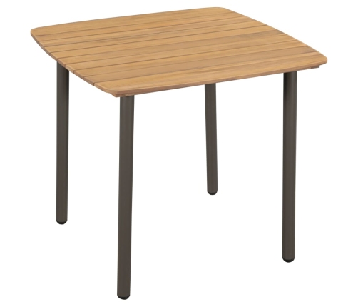 Juego de comedor para jardín 3 piezas ratán sintético negro