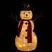 Muñeco de nieve decorativo de Navidad con LED tela lujosa 60 cm