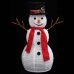 Muñeco de nieve decorativo de Navidad con LED tela lujosa 60 cm