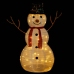 Muñeco de nieve decorativo de Navidad con LED tela lujosa 90 cm