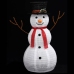 Muñeco de nieve decorativo de Navidad con LED tela lujosa 90 cm