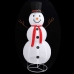 Muñeco de nieve de Navidad con luces LED tela lujosa 180 cm