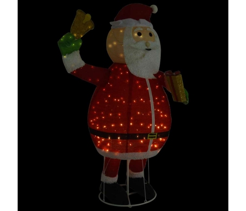 Papá Noel de Navidad decorativo con LEDs tela lujosa 180 cm