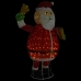 Papá Noel de Navidad decorativo con LEDs tela lujosa 180 cm