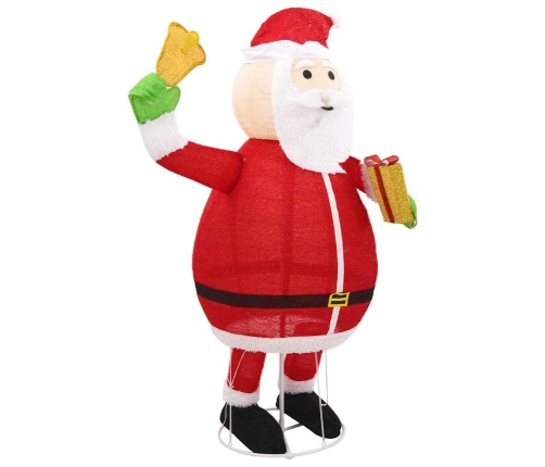 Papá Noel de Navidad decorativo con LEDs tela lujosa 180 cm