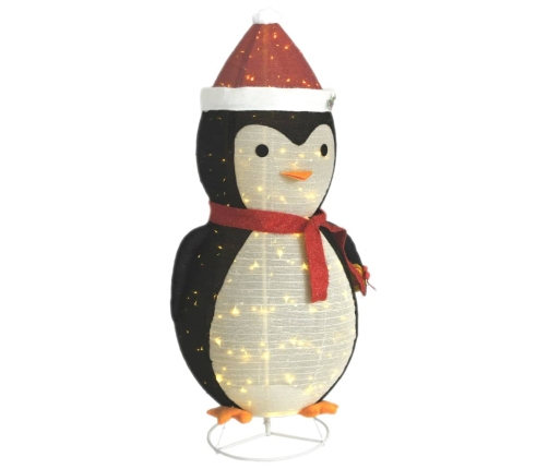 Pingüino de Navidad decorativo con LED tela lujosa 180 cm