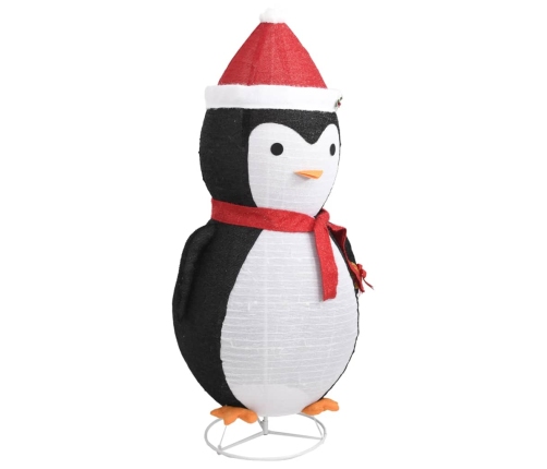 Pingüino de Navidad decorativo con LED tela lujosa 180 cm