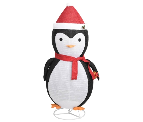 Pingüino de Navidad decorativo con LED tela lujosa 180 cm