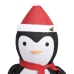 Pingüino de Navidad decorativo con LED tela lujosa 180 cm