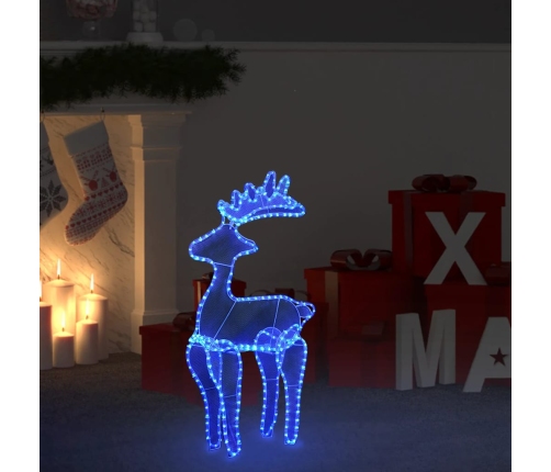 Reno de Navidad con malla 306 LED 60x24x89 cm