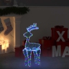 Reno de Navidad con malla 306 LED 60x24x89 cm