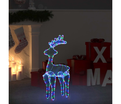 Reno de Navidad con malla 306 LED 60x24x89 cm