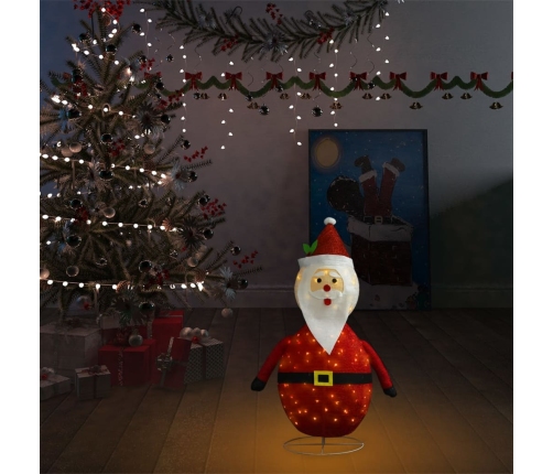 Papá Noel de Navidad decorativo con LED tela lujosa 60 cm