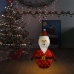 Papá Noel de Navidad decorativo con LED tela lujosa 90 cm