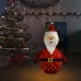 Papá Noel de Navidad decorativo con LED tela lujosa 120 cm