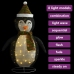 Pingüino de Navidad decorativo con LED tela lujosa 60 cm