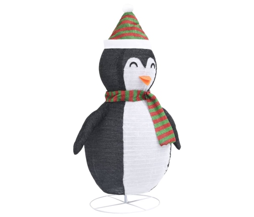 Pingüino de Navidad decorativo con LED tela lujosa 60 cm