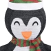 Pingüino de Navidad decorativo con LED tela lujosa 60 cm