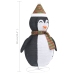 Pingüino de Navidad decorativo con LED tela lujosa 90 cm