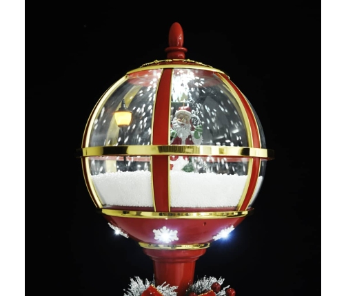 Farola de Navidad con Papá Noel LED 175 cm