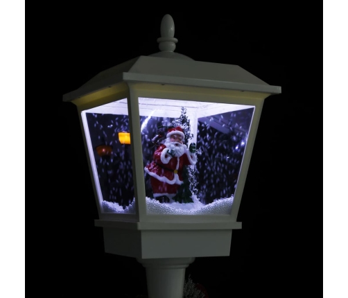 Farola de Navidad con Papá Noel y LED 180 cm