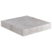 Estante flotante pared 2 uds MDF gris hormigón 23x23,5x3,8 cm