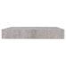 Estante flotante pared 2 uds MDF gris hormigón 23x23,5x3,8 cm