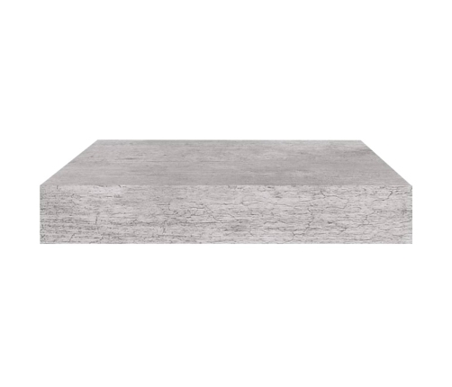 vidaXL Estante flotante pared 4 uds MDF gris hormigón 23x23,5x3,8 cm