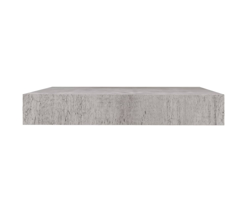 vidaXL Estante flotante pared 4 uds MDF gris hormigón 23x23,5x3,8 cm