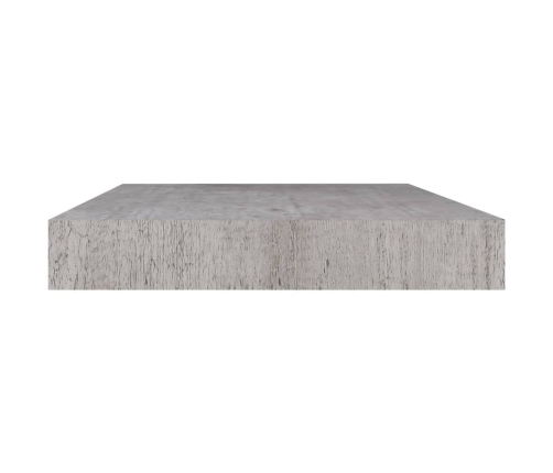 vidaXL Estantes flotantes de pared 2 uds MDF gris hormigón 40x23x3,8cm