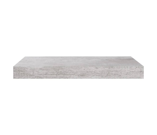 Estantes flotantes de pared 2 uds MDF gris hormigón 40x23x3,8cm