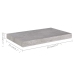 Estante flotante de pared gris hormigón MDF 50x23x3,8 cm