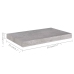 Estantes flotantes pared 2 uds MDF gris hormigón 50x23x3,8 cm