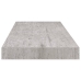 Estante flotante de pared MDF gris hormigón 60x23,5x3,8 cm