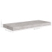 Estante flotante de pared MDF gris hormigón 60x23,5x3,8 cm