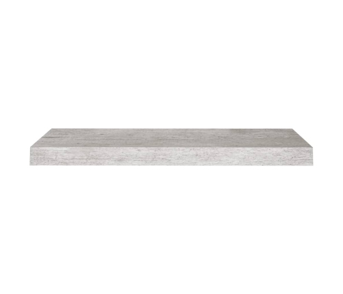 vidaXL Estantes flotantes pared 2 uds MDF gris hormigón 60x23,5x3,8 cm