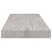 vidaXL Estantes flotantes pared 2 uds MDF gris hormigón 60x23,5x3,8 cm