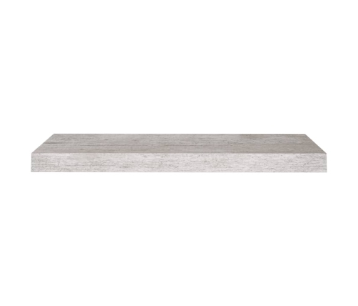 Estantes flotantes pared 4 uds MDF gris hormigón 60x23,5x3,8 cm