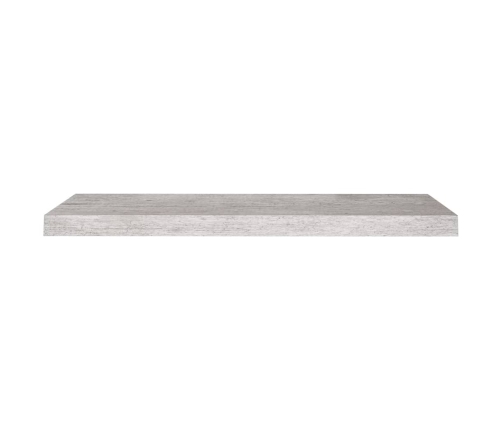 vidaXL Estante flotante de pared MDF gris hormigón 80x23,5x3,8 cm