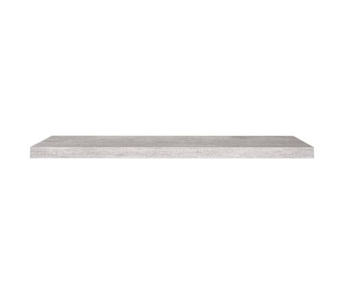 Estante flotante de pared gris hormigón MDF 90x23,5x3,8 cm