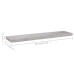 Estantes flotantes pared 4 uds gris hormigón MDF 90x23,5x3,8 cm