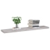 Estante flotante pared 4 uds MDF gris hormigón 120x23,5x3,8 cm